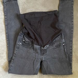 Indigo blue maternity jeans